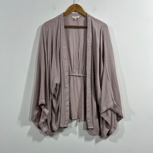 Sim & Sam Dainty Swiss Dot Open Front Kimono Cardigan Womens Small Medium Boho